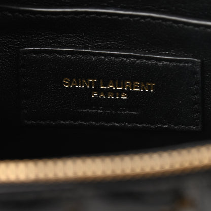 Saint Laurent Patent Matelasse Monogram Vicky Vanity Black 6 of 11