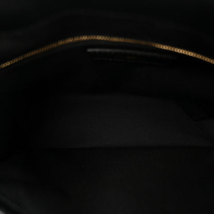Burberry Grainy Calfskin House Check Medium Banner Tote Black 5 of 9