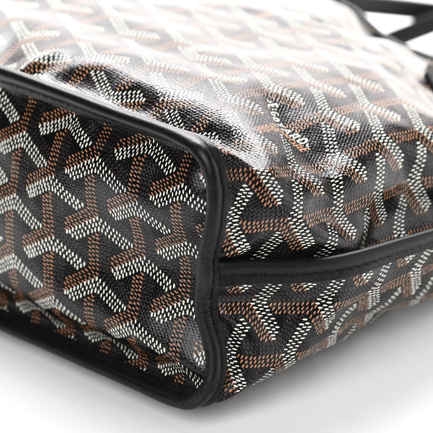 Goyardine Reversible Mini Anjou Black
