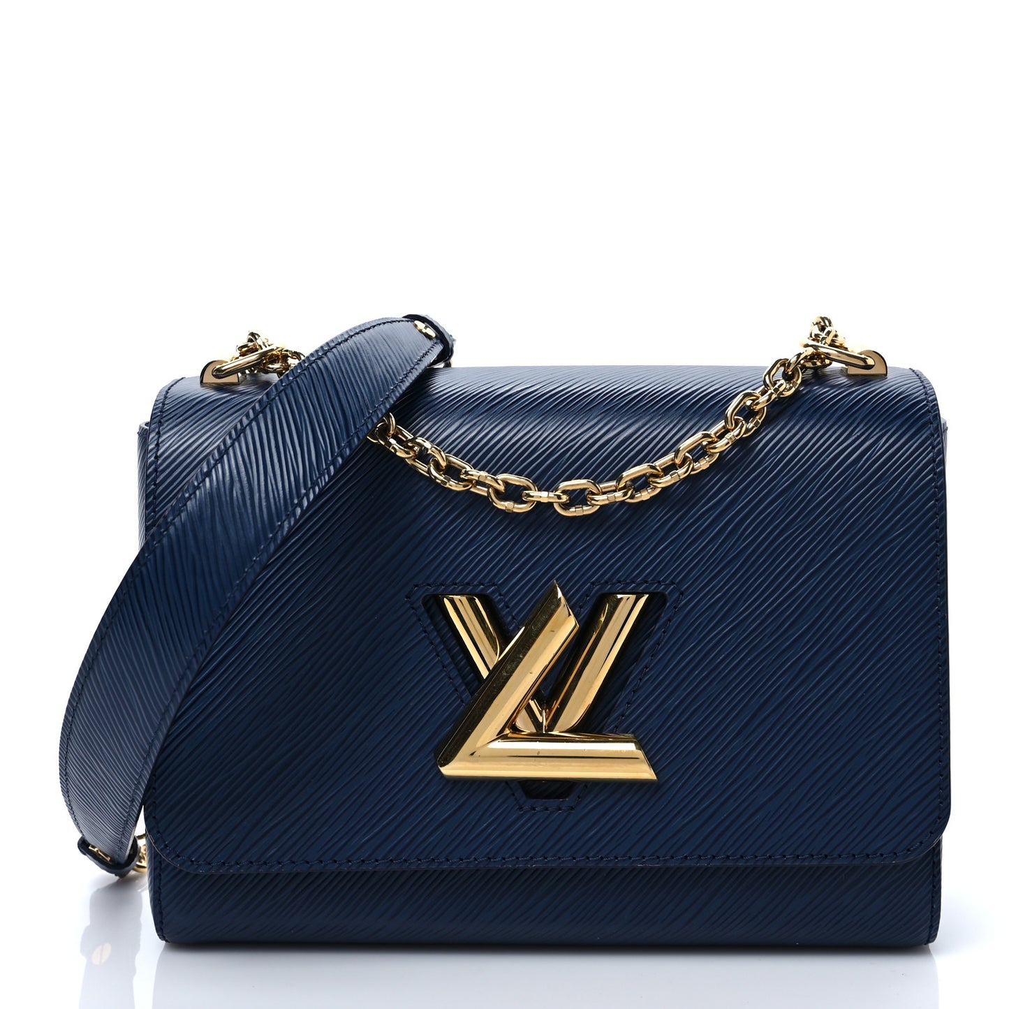 Epi Twist Shoulder Bag MM Indigo