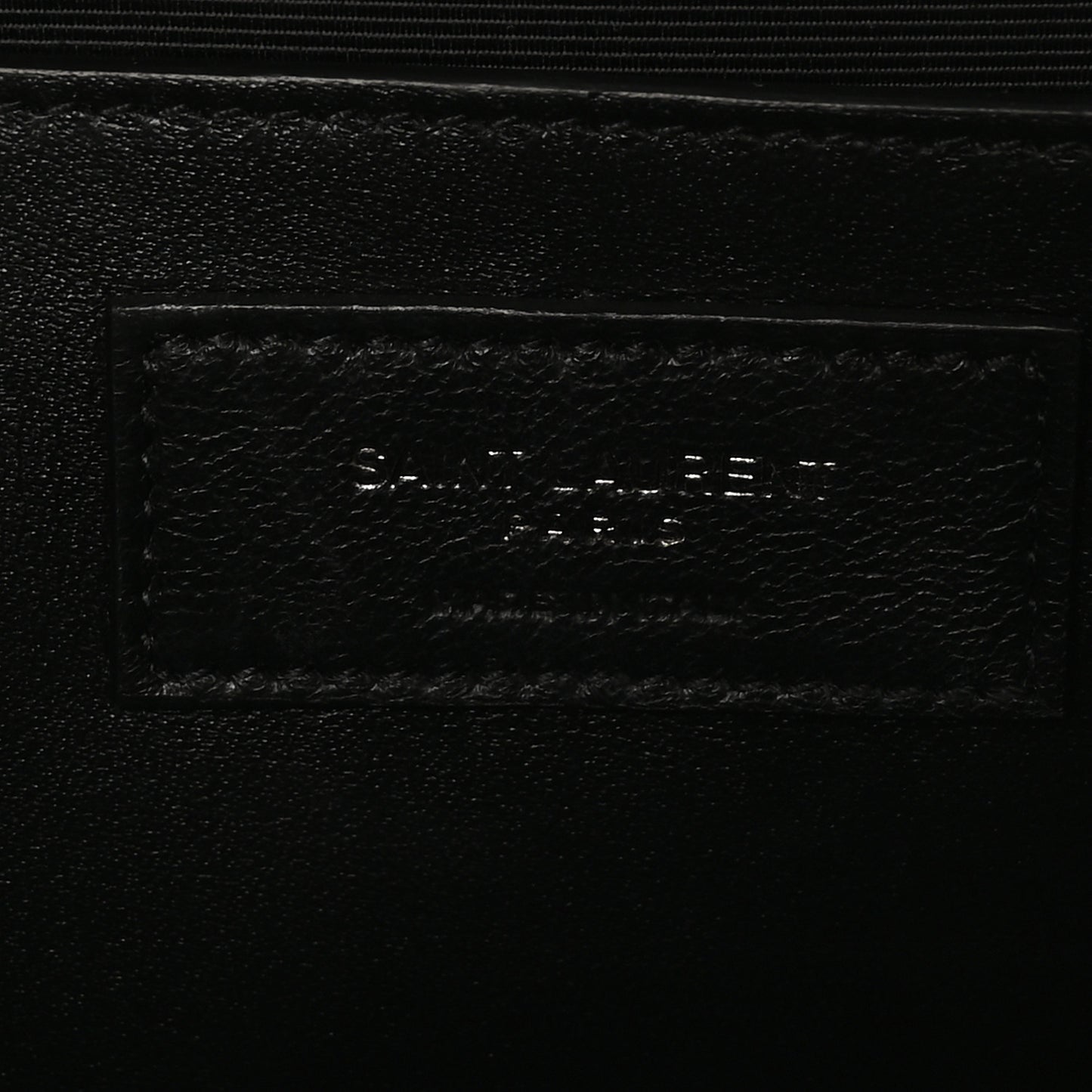 Grain De Poudre Textured Mixed Matelasse Triquilt Medium Monogram Monochrome Satchel Black