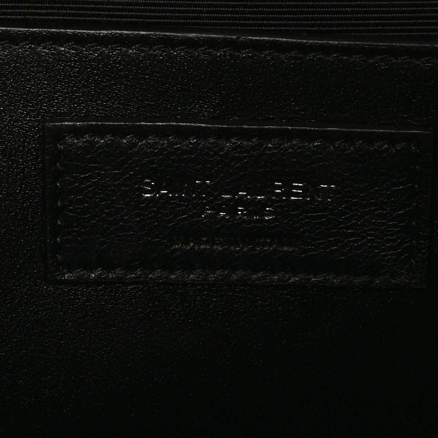 Saint Laurent Grain De Poudre Textured Mixed Matelasse Triquilt Medium Monogram Monochrome Satchel Black 6 of 10