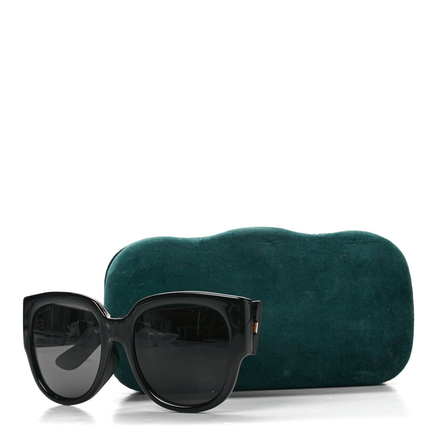 Acetate Square Frame Sunglasses GG0142SA Black