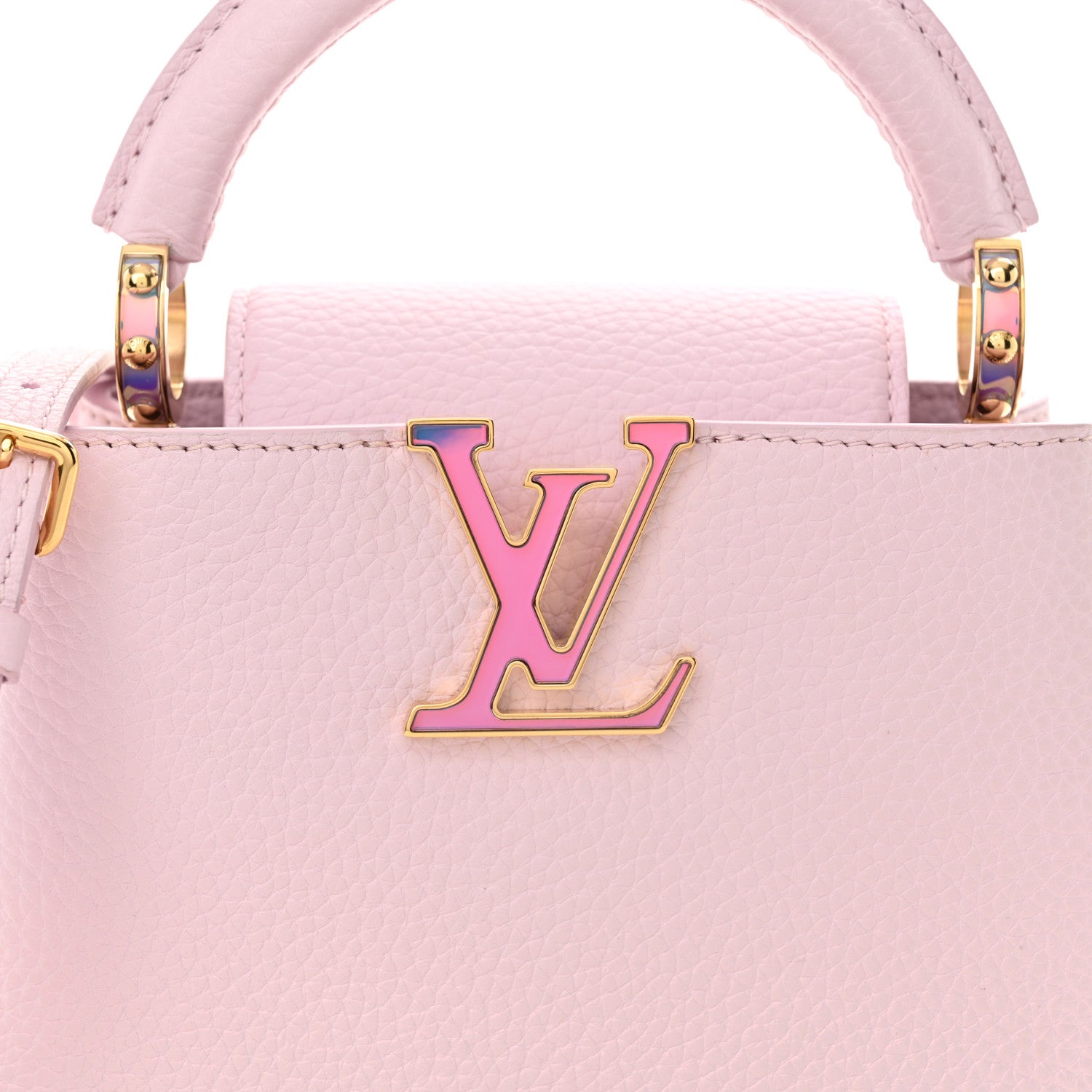 Louis Vuitton Taurillon LV Ski Capucines Mini  Pearly Lilac 7 of 9