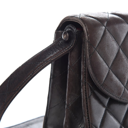 Chanel Lambskin Quilted Flap Shoulder Bag Dark Brown 11 of 19