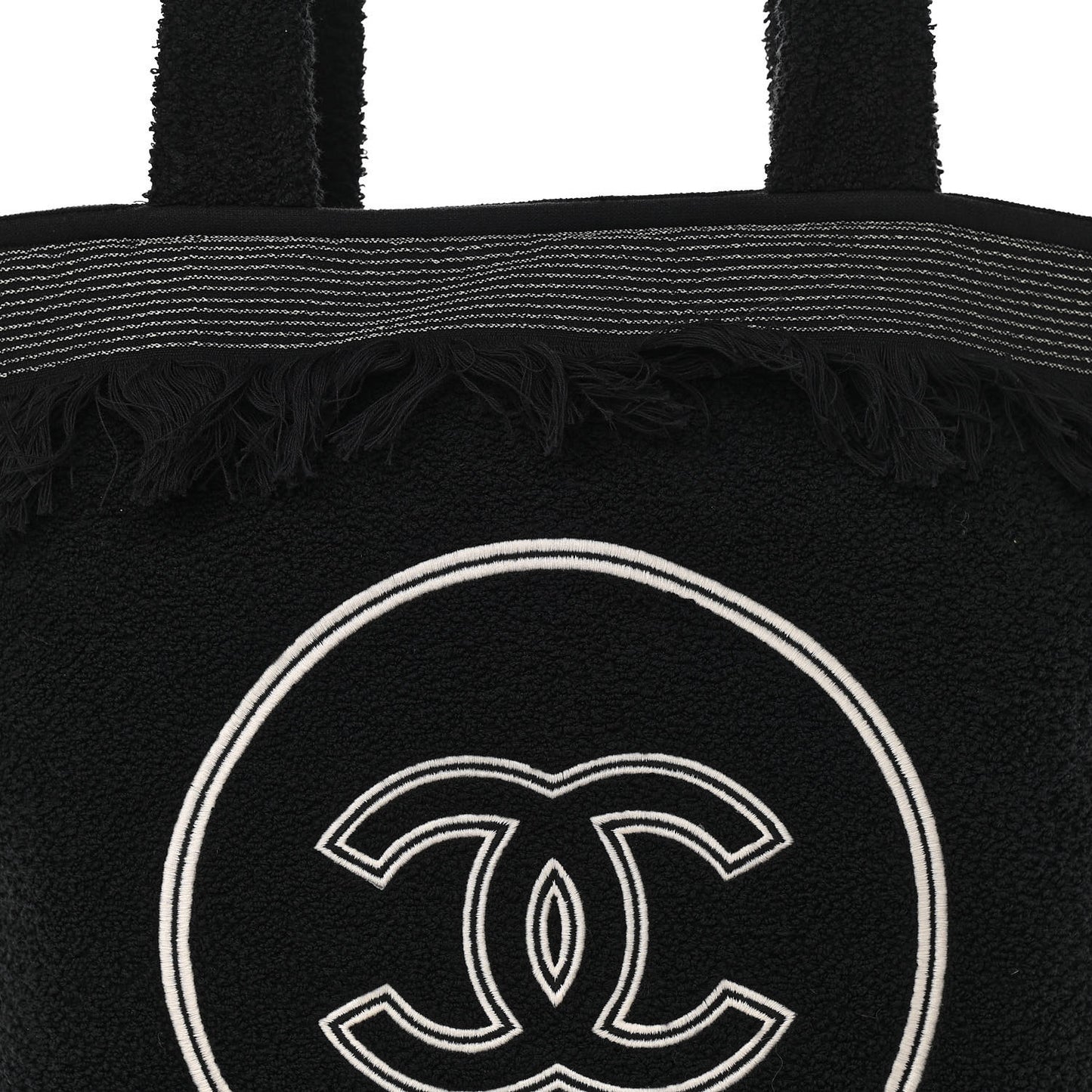 Terry Cotton CC Beach Tote Towel Set Black