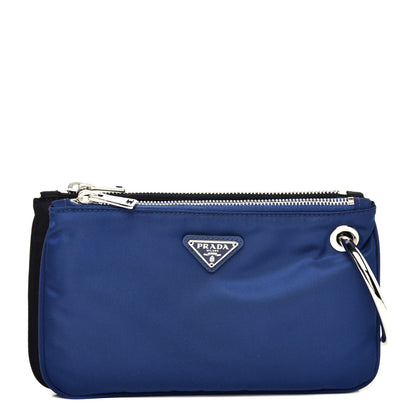 Prada Tessuto Nylon Pouch Set Royal Black 1 of 14