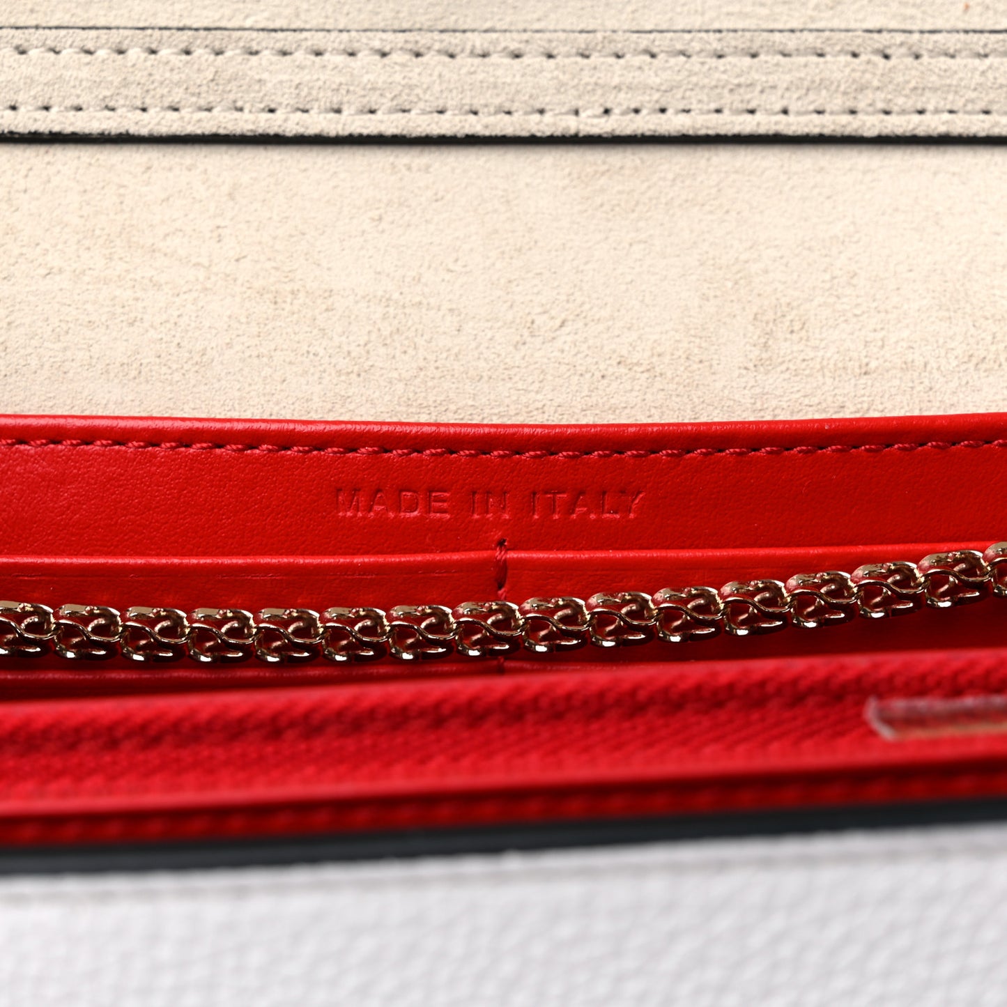 Grained Calfskin Spikes Loubinthesky Paloma Wallet On Chain White