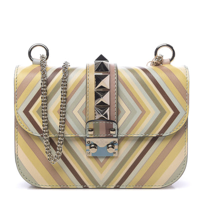 Valentino Garavani Vitello Native Couture 1975 Small Glam Lock Rockstud Flap Multicolor 1 of 9