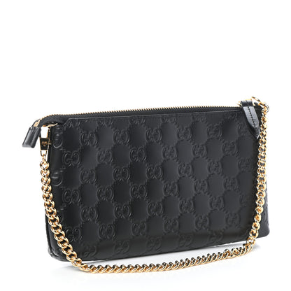 Gucci Guccissima Signature Wrist Wallet Black 3 of 9