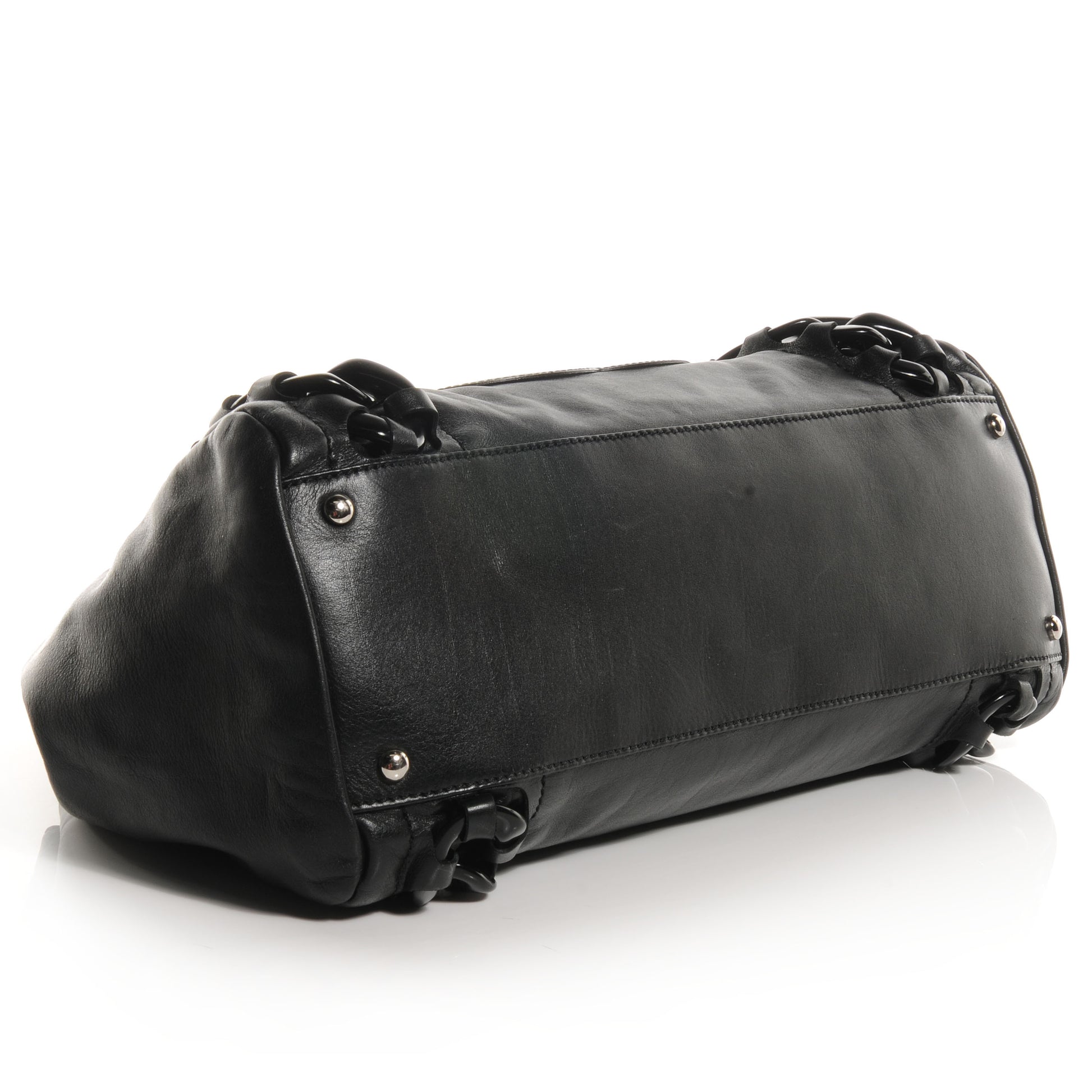 Chanel Leather Modern Chain Shopper Tote Black 4 of 8