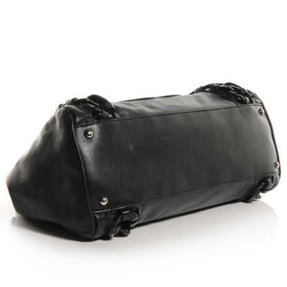 Chanel Leather Modern Chain Shopper Tote Black 4 of 8