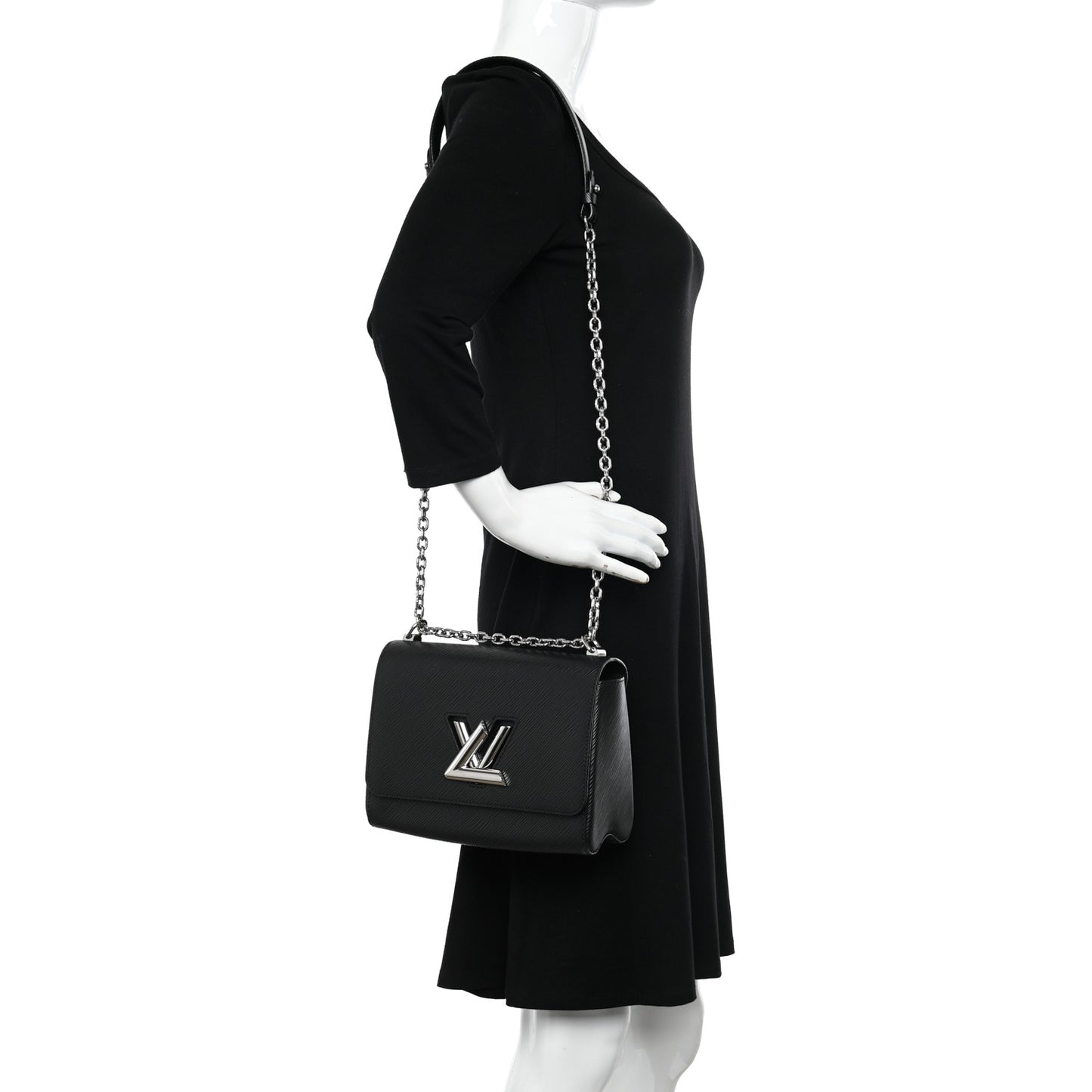 Epi Twist Shoulder Bag MM Black