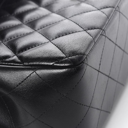 Chanel Lambskin Quilted Jumbo Double Flap Black 11 of 11