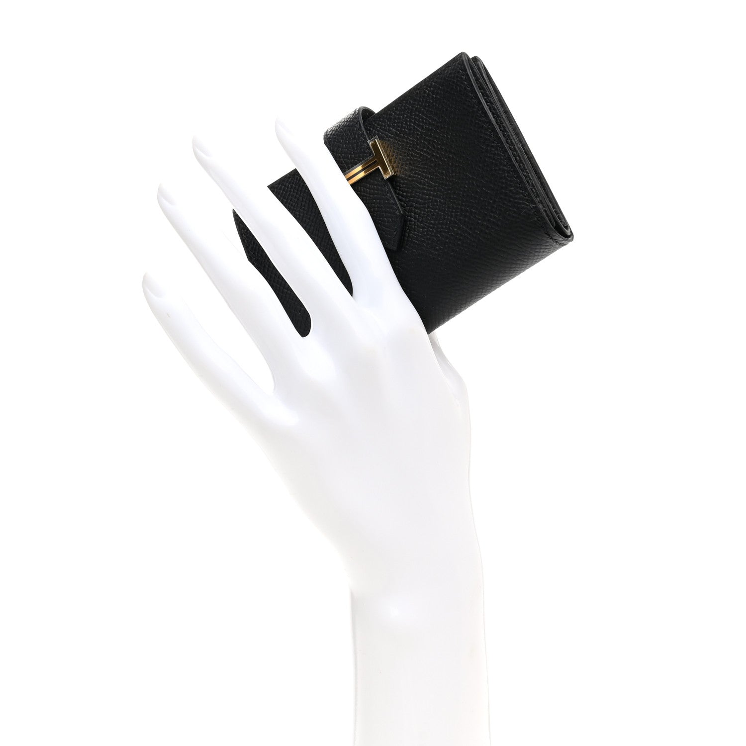 Hermes Epsom Mini Bearn Wallet Black 2 of 7