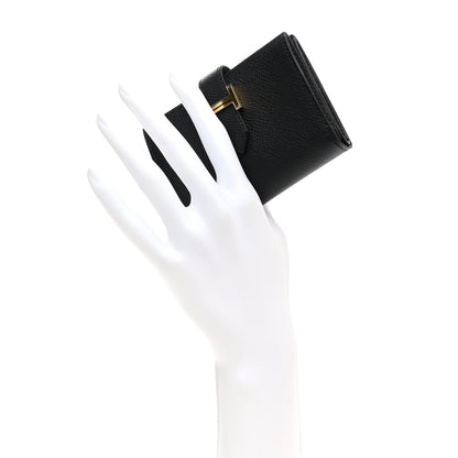 Hermes Epsom Mini Bearn Wallet Black 2 of 7