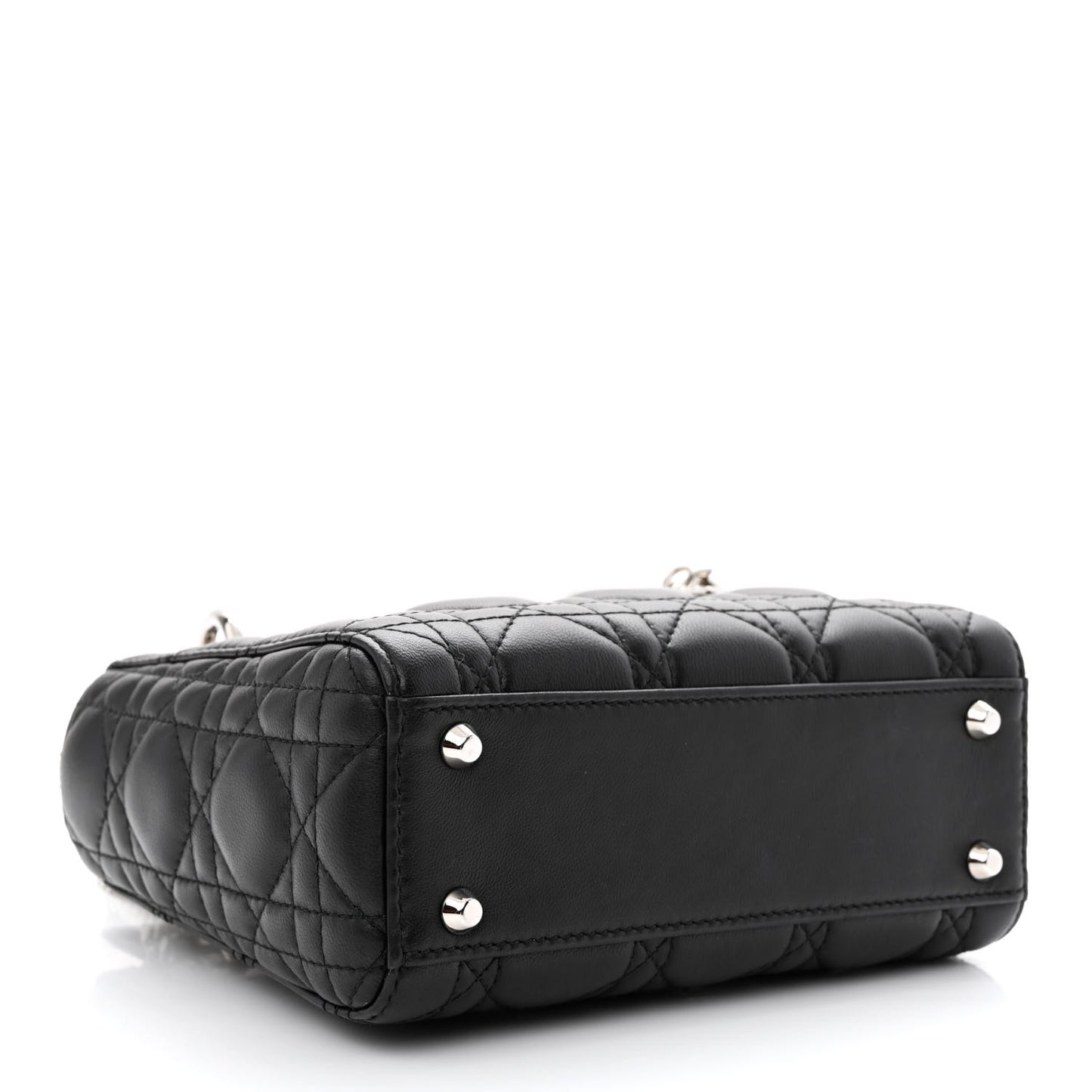 Lambskin Cannage Mini Lady Dior Black
