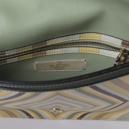 Valentino Garavani Nappa Native Couture 1975 Rockstud Wristlet Clutch Multicolor 8 of 11