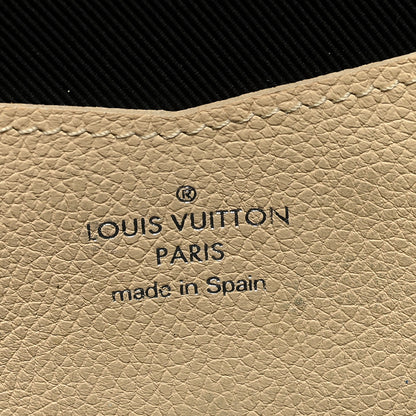 Louis Vuitton Calfskin Lockme II Wallet Vanille Black 6 of 6