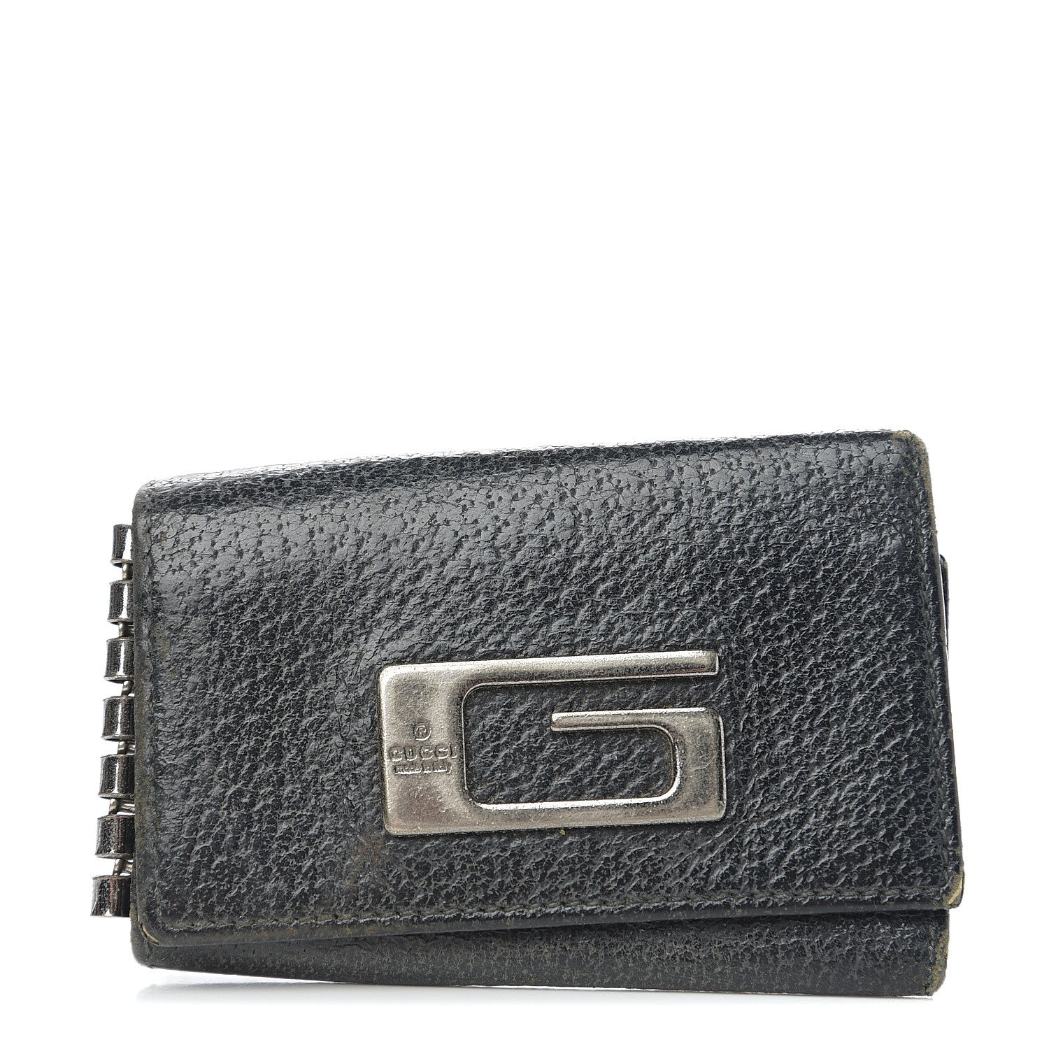 Gucci Calfskin Square G 6 Key Holder Case Black 1 of 7