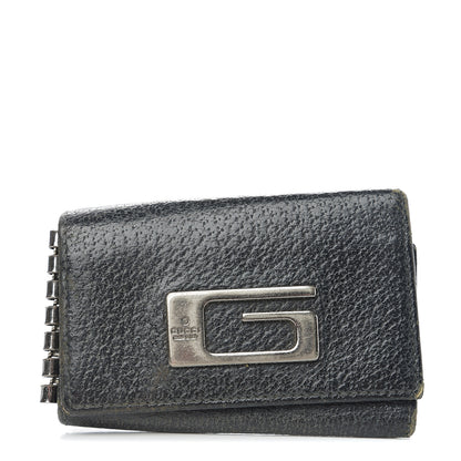 Gucci Calfskin Square G 6 Key Holder Case Black 1 of 7