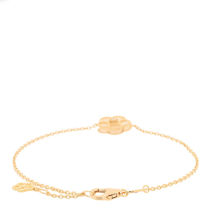 Roberto Coin 18K Yellow Gold Diamond Mother of Pearl Daisy Chain Bracelet 2 of 3