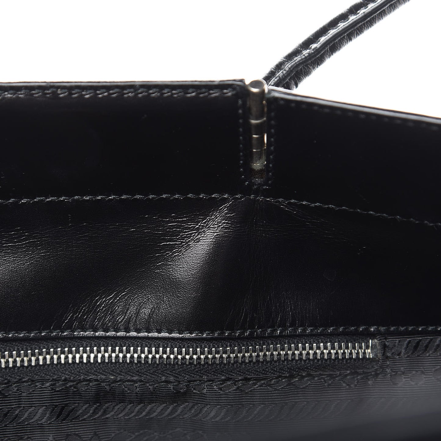 Tessuto Nylon Soft Calf Tote Black
