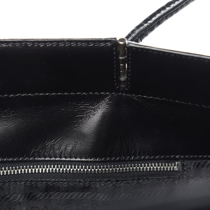 Prada Tessuto Nylon Soft Calf Tote Black 14 of 15