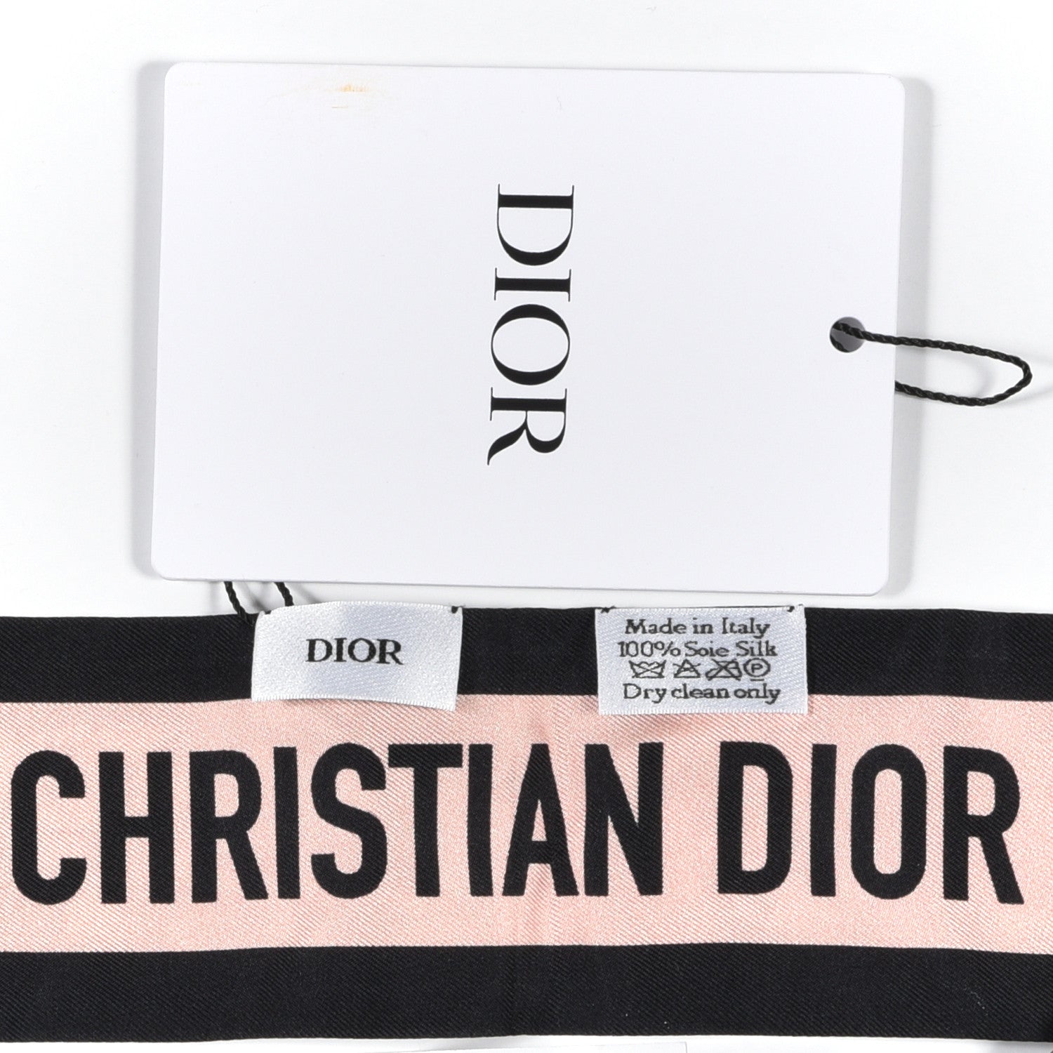 Christian Dior Silk Rosa Mutabilis Mitzah Scarf Beige 3 of 3