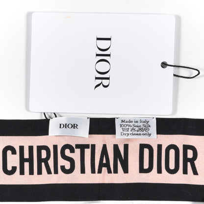 Christian Dior Silk Rosa Mutabilis Mitzah Scarf Beige 3 of 3