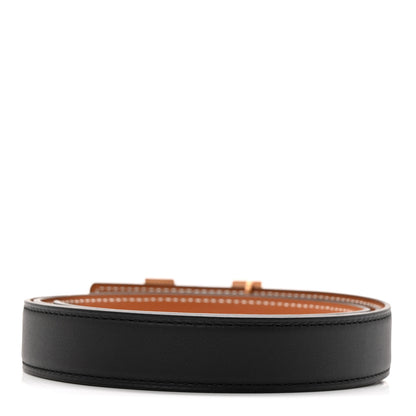 Hermes Swift Epsom 24mm Mini Constance H Belt 95 38 Black Gold 2 of 5
