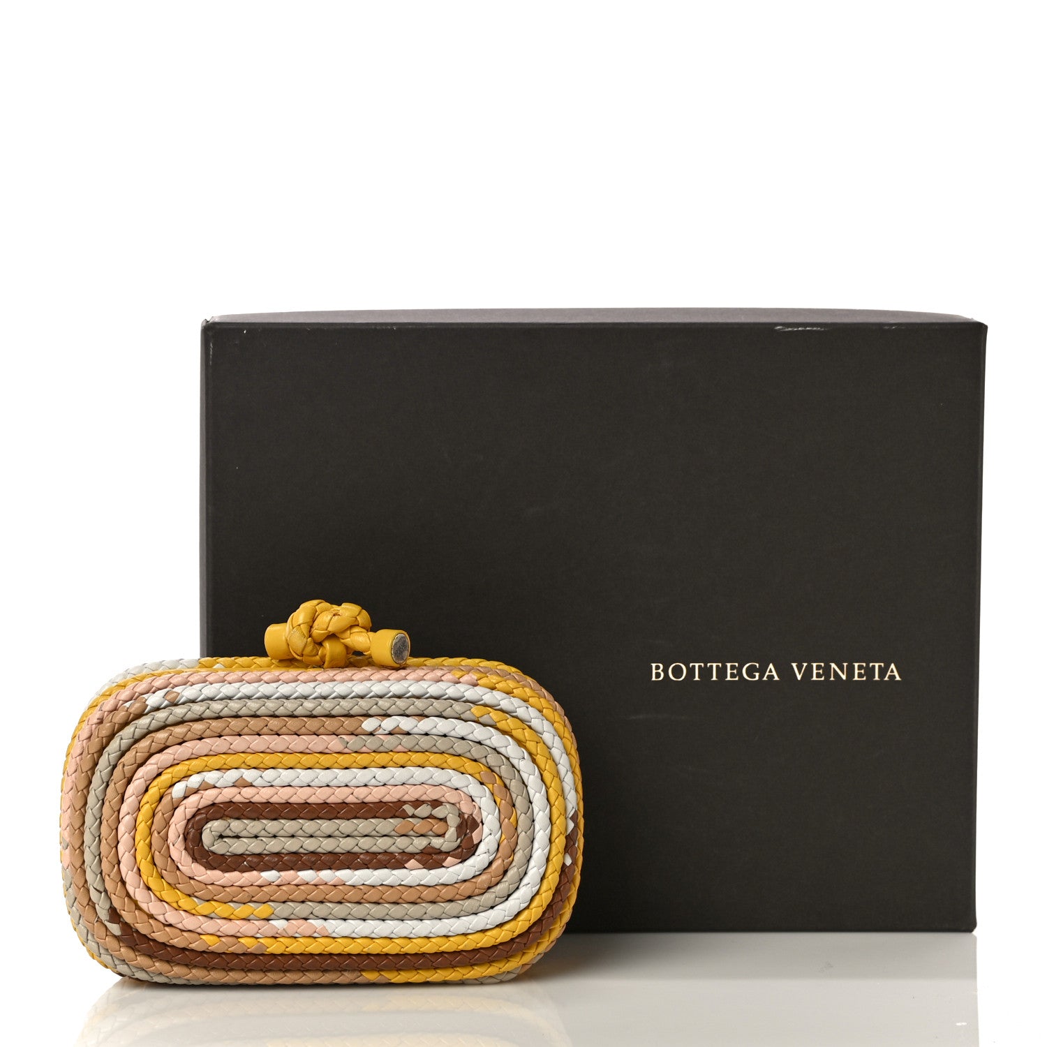 Bottega Veneta Nappa Intrecciato Braided Knot Clutch Multicolor 11 of 11