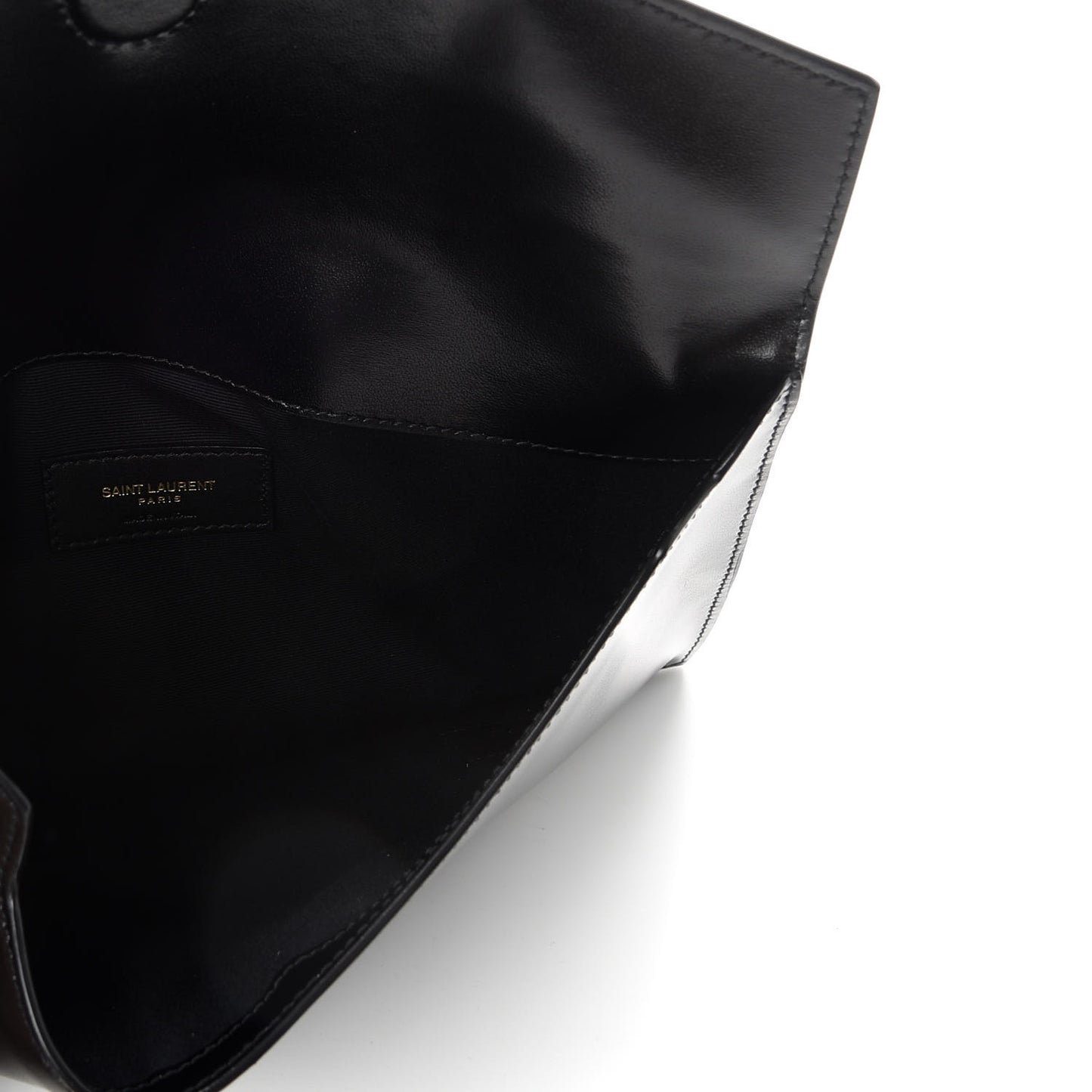 Smooth Shiny Calfskin Monogram Uptown Pouch Black