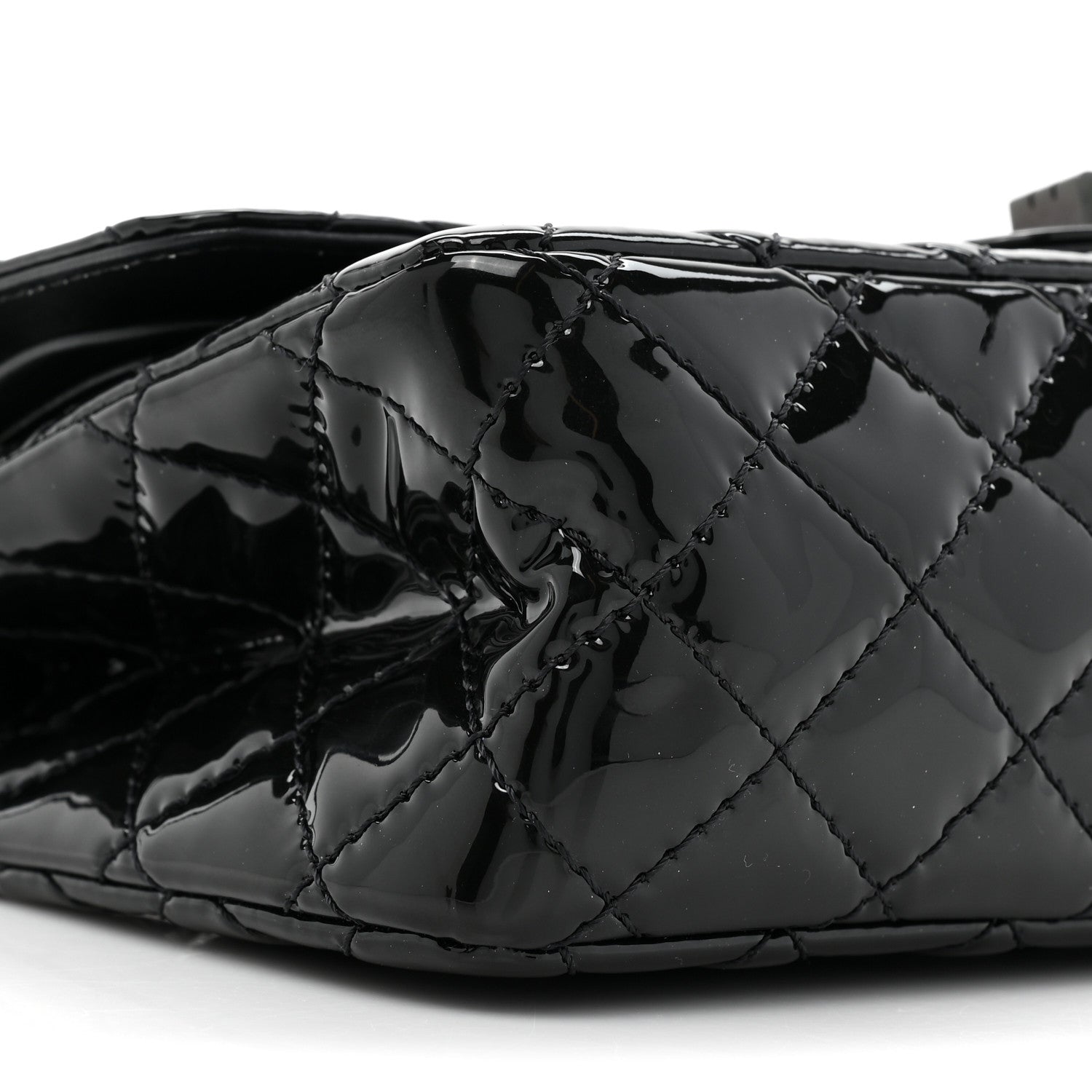 Chanel Patent Calfskin Quilted 2.55 Reissue 225 Flap So Black 10 of 13