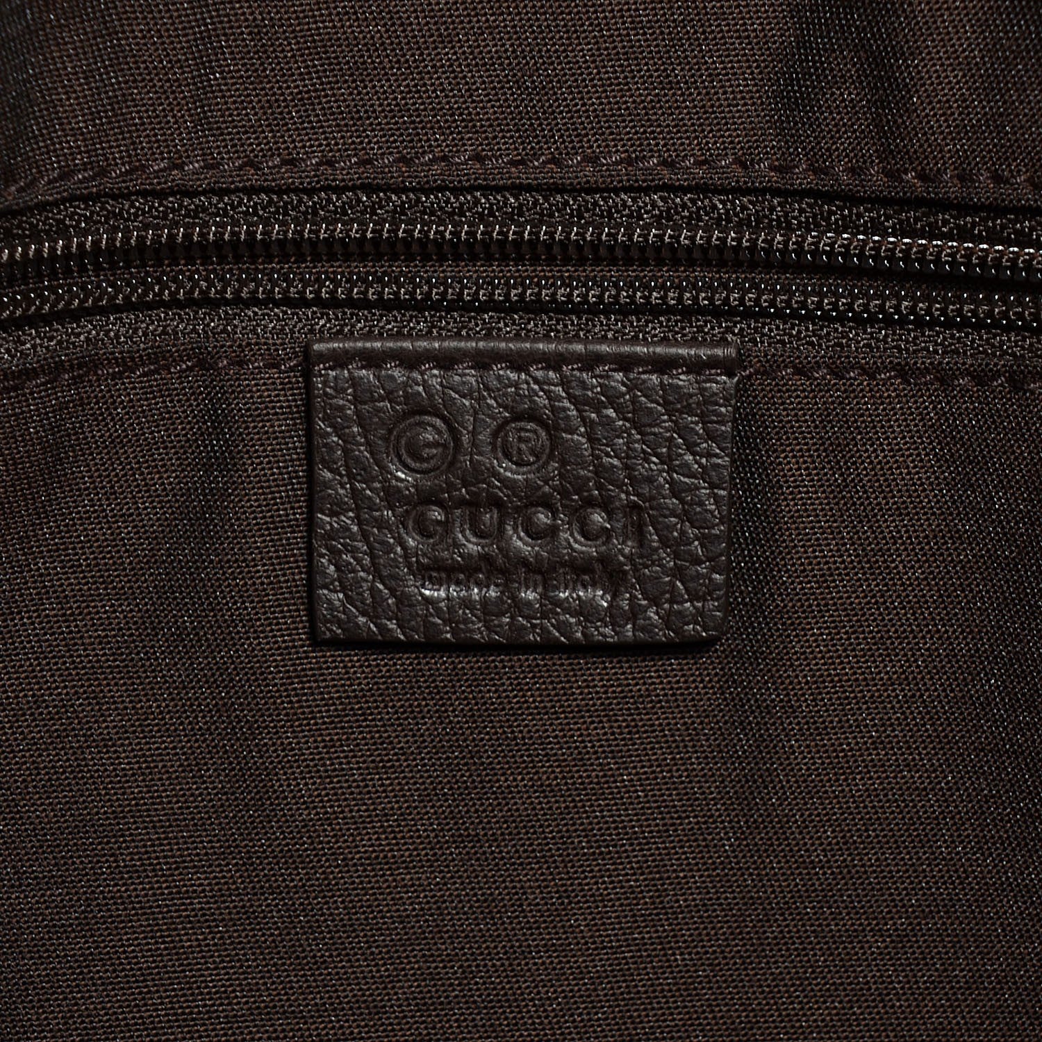 Gucci Crystal Monogram Medium Abbey Convertible Tote Dark Brown 6 of 9