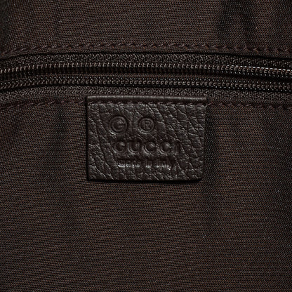 Gucci Crystal Monogram Medium Abbey Convertible Tote Dark Brown 6 of 9