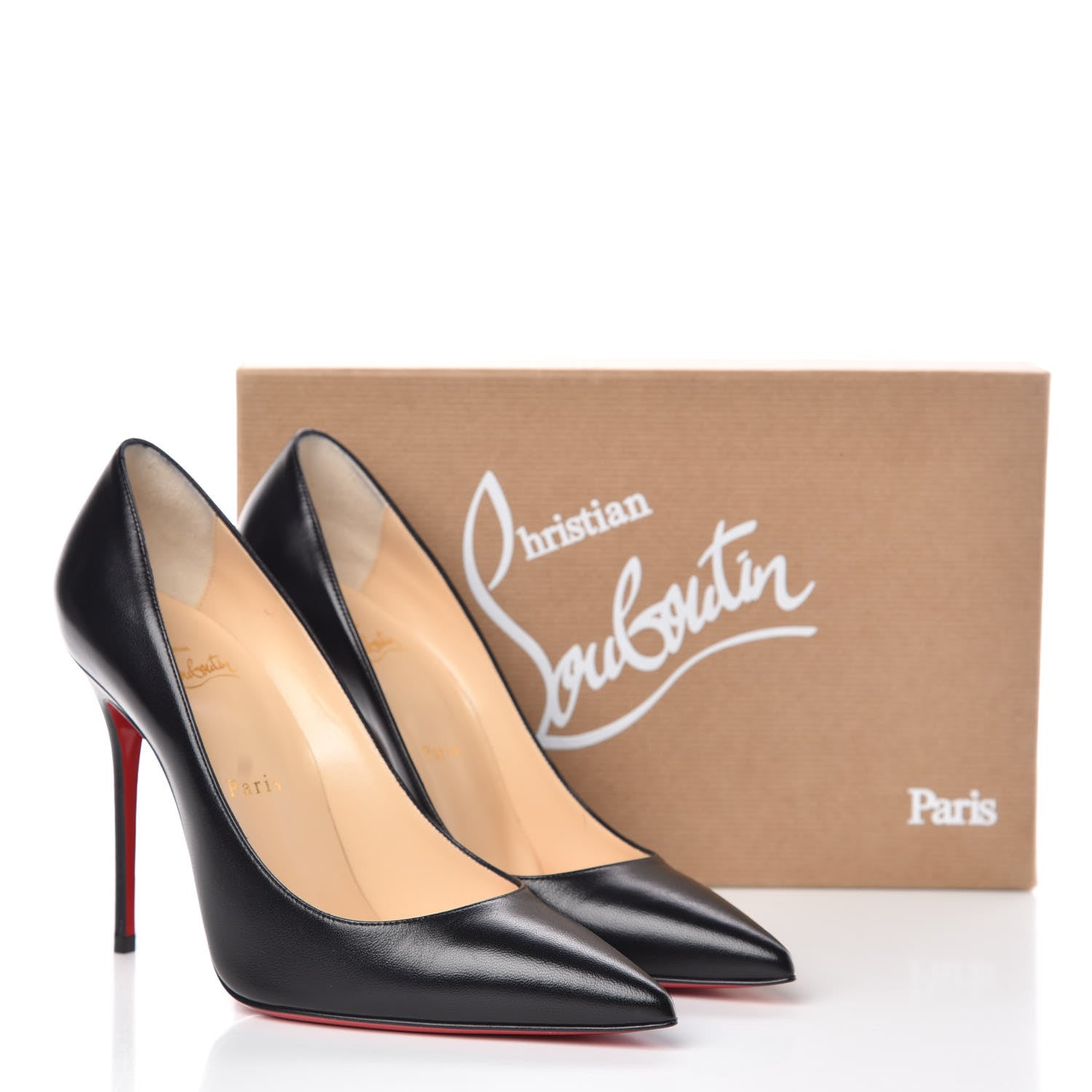 Christian Louboutin Kid Decollete 554 100 Pumps 39 Black 9 of 9