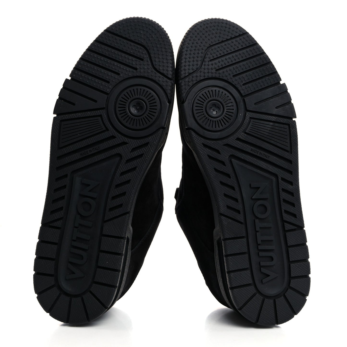 Suede Mens LV Trainer Sneakers 6.5 Black