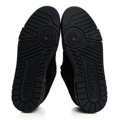 Louis Vuitton Suede Mens LV Trainer Sneakers 6.5 Black 5 of 8