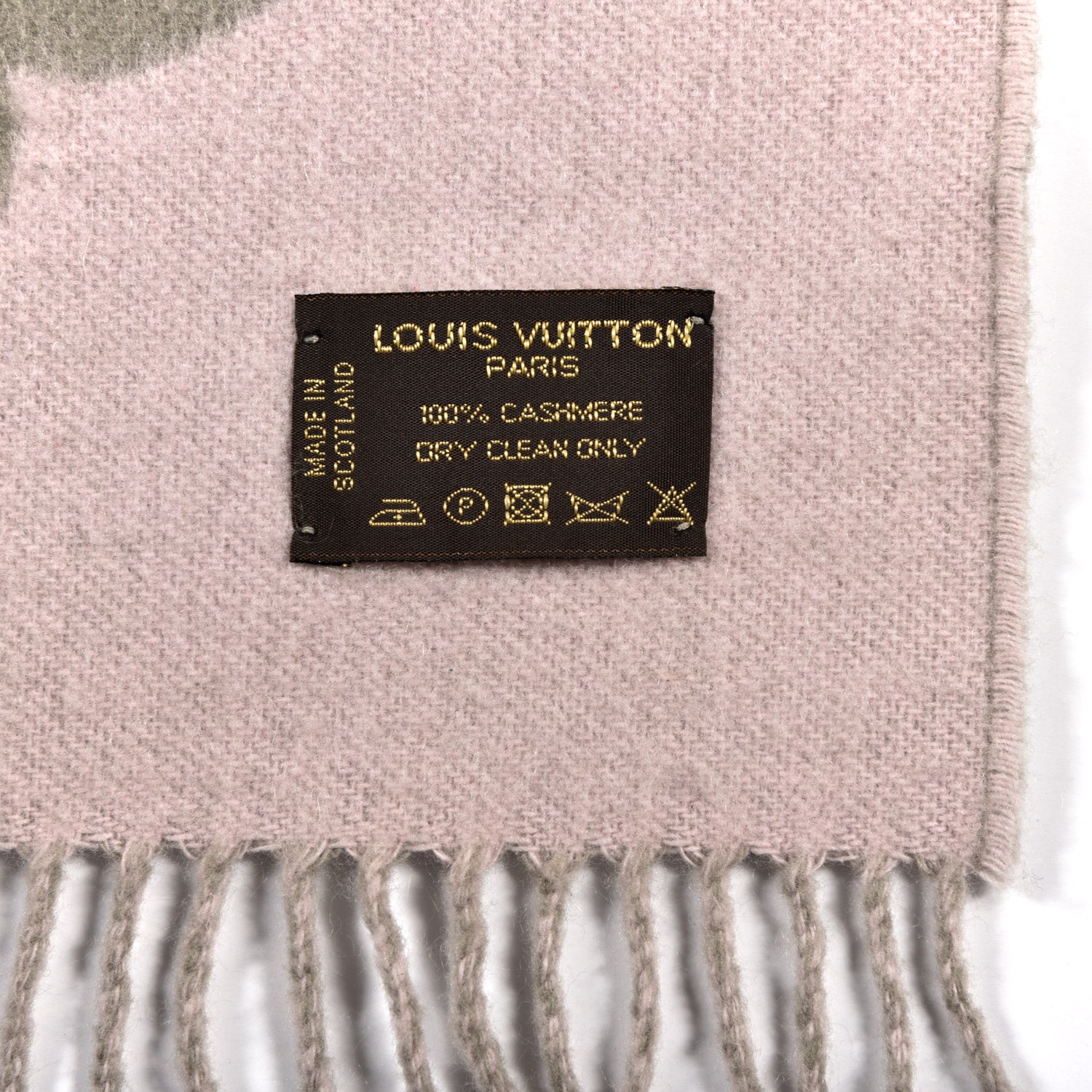 Louis Vuitton Cashmere Monogram Reykjavik Scarf Rose 3 of 5