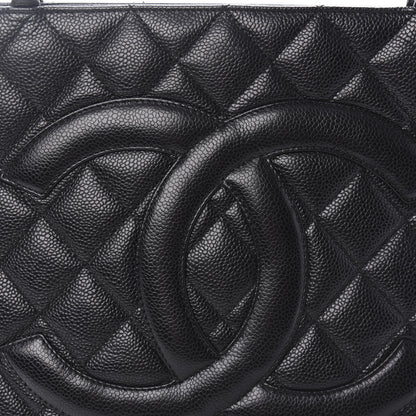 Chanel Caviar Quilted Medallion Tote Black 10 of 11