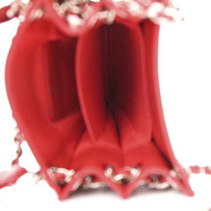 Chanel Patent Crossbody CC Phone Holder Red 5 of 9