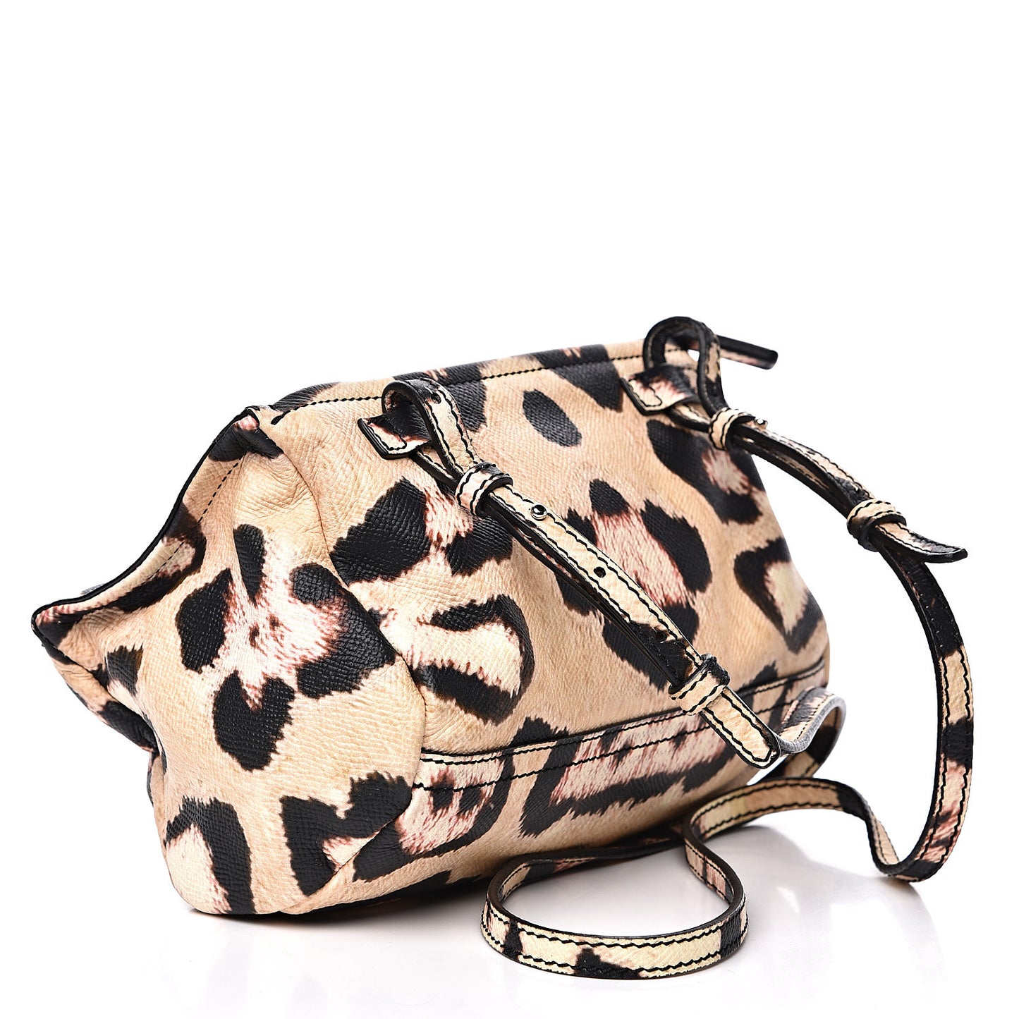 Calfskin Jaguar Print Mini Pandora Multicolor