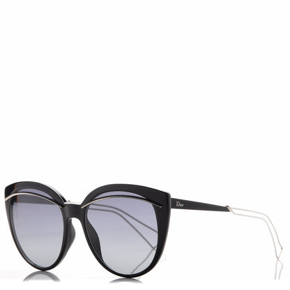 Christian Dior Cat Eye Liner Sunglasses Black Gray 1 of 8