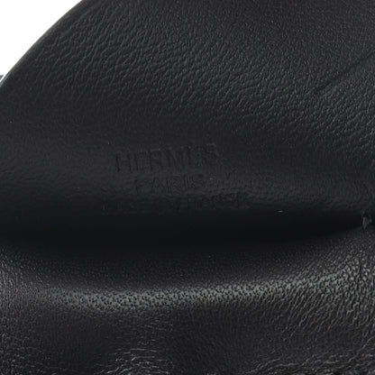 Hermes Milo Lambskin Grigri Rodeo Pegase Horse Bag Charm MM So Black 3 of 4