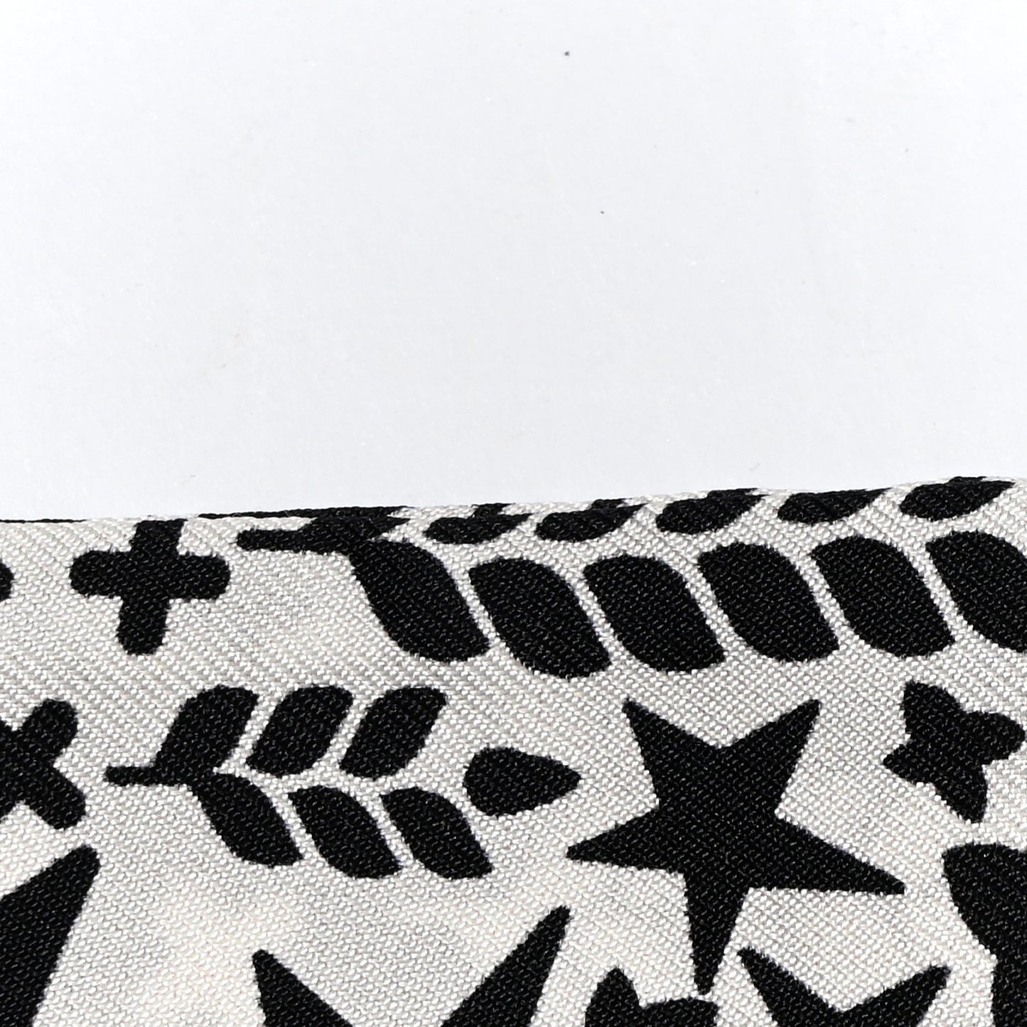 Silk CC Slim Bandeau Scarf Black Ecru