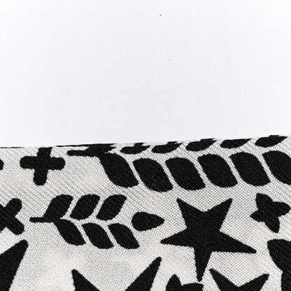 Chanel Silk CC Slim Bandeau Scarf Black Ecru 10 of 10