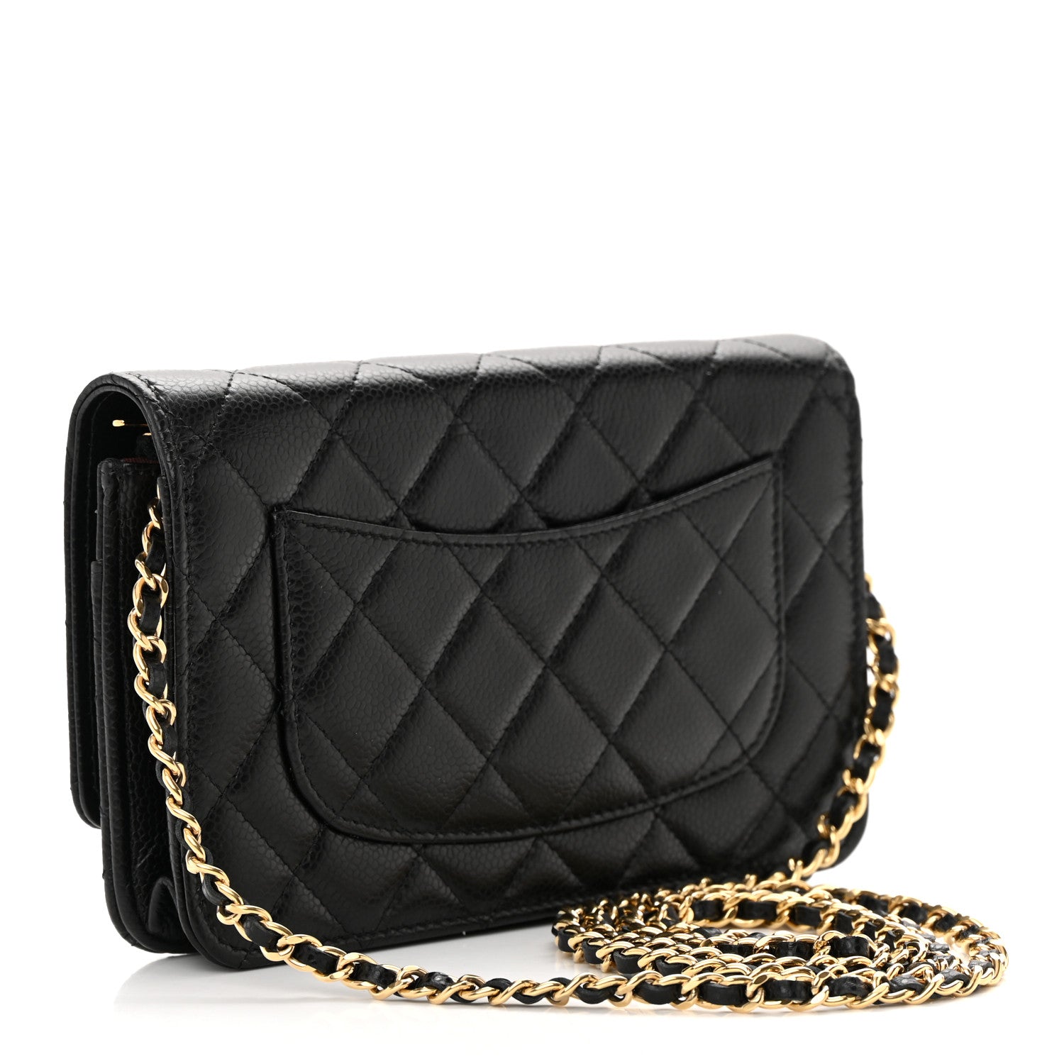 Chanel Caviar Quilted Wallet on Chain WOC Black 3 of 14