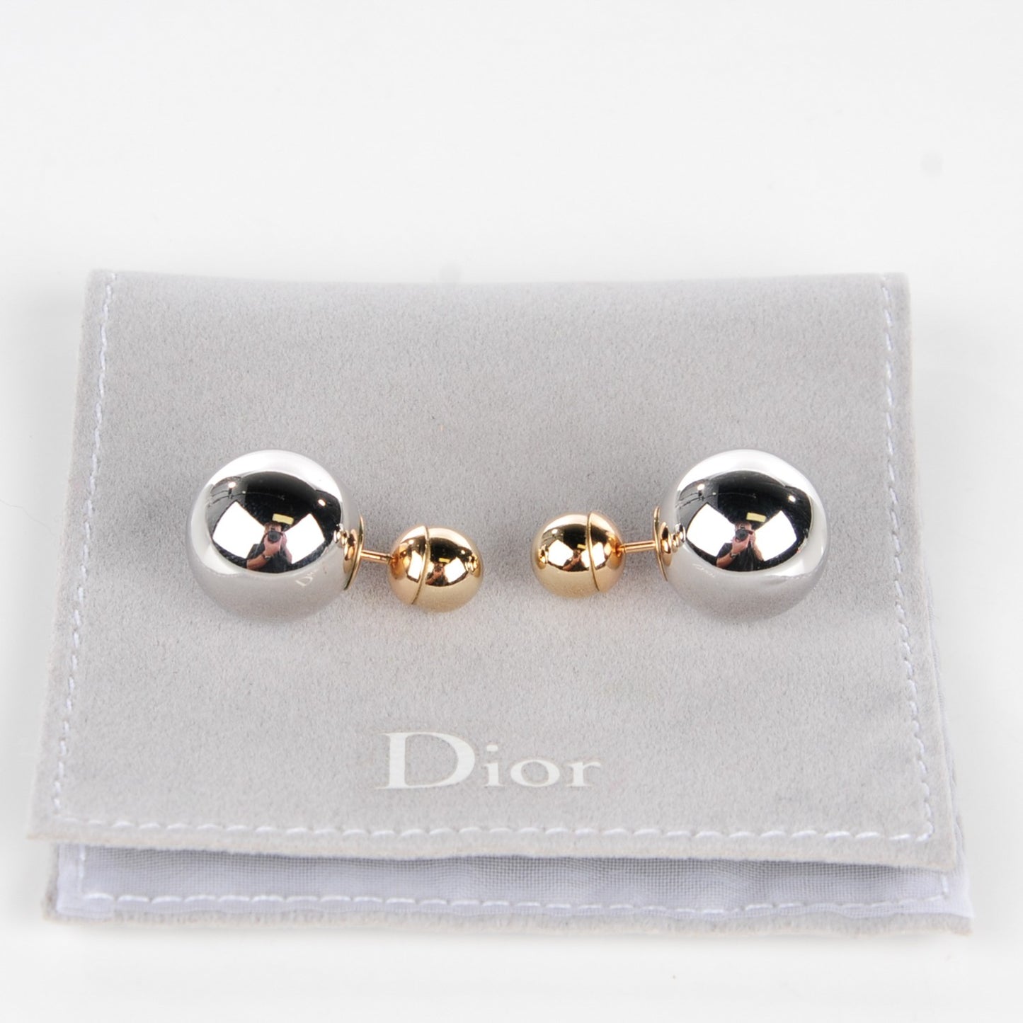 Mise En Dior Tribal Earrings Silver Gold
