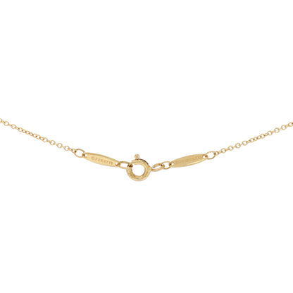 Tiffany 18K Yellow Gold Diamond .14ct Elsa Peretti Diamonds by the Yard Pendant Necklace 4 of 4